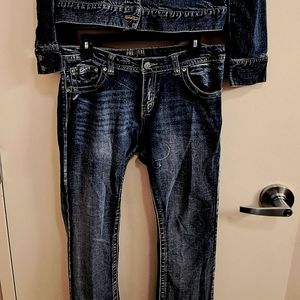 Premiere by Rue Rhinestone Jeans Size 11/12 Regular